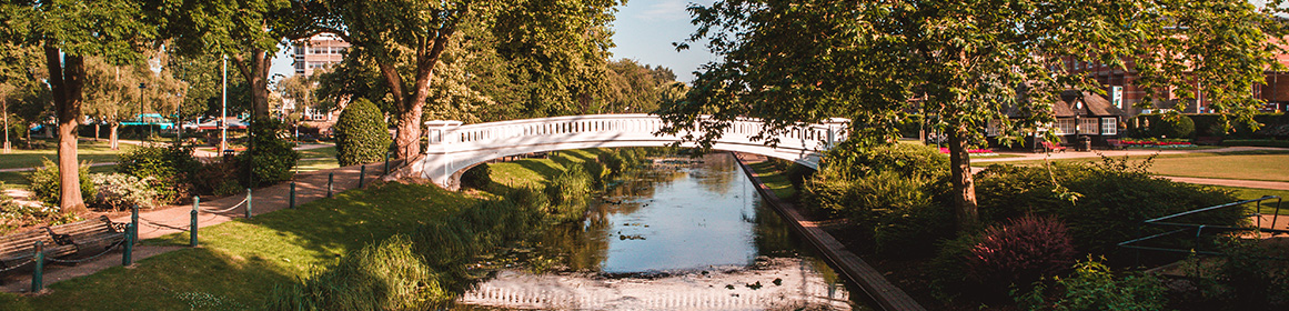 Coronation Bridge in Victoria Park, Stafford