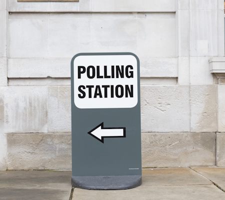Image of Polling Station sign