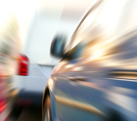 speeding cars