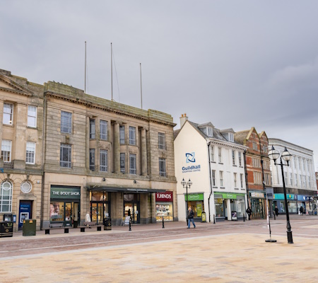 town centre buildings