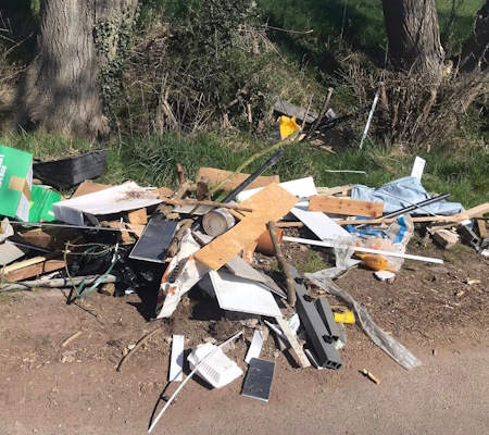 dumped rubbish