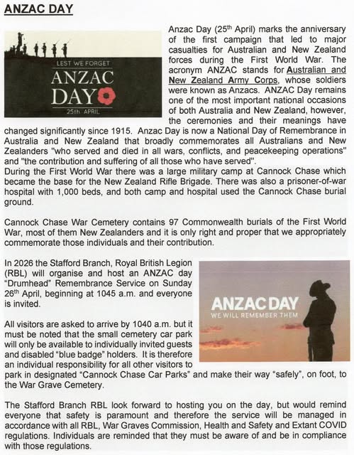 ANZAC Day "Drumhead" Remembrance Service 