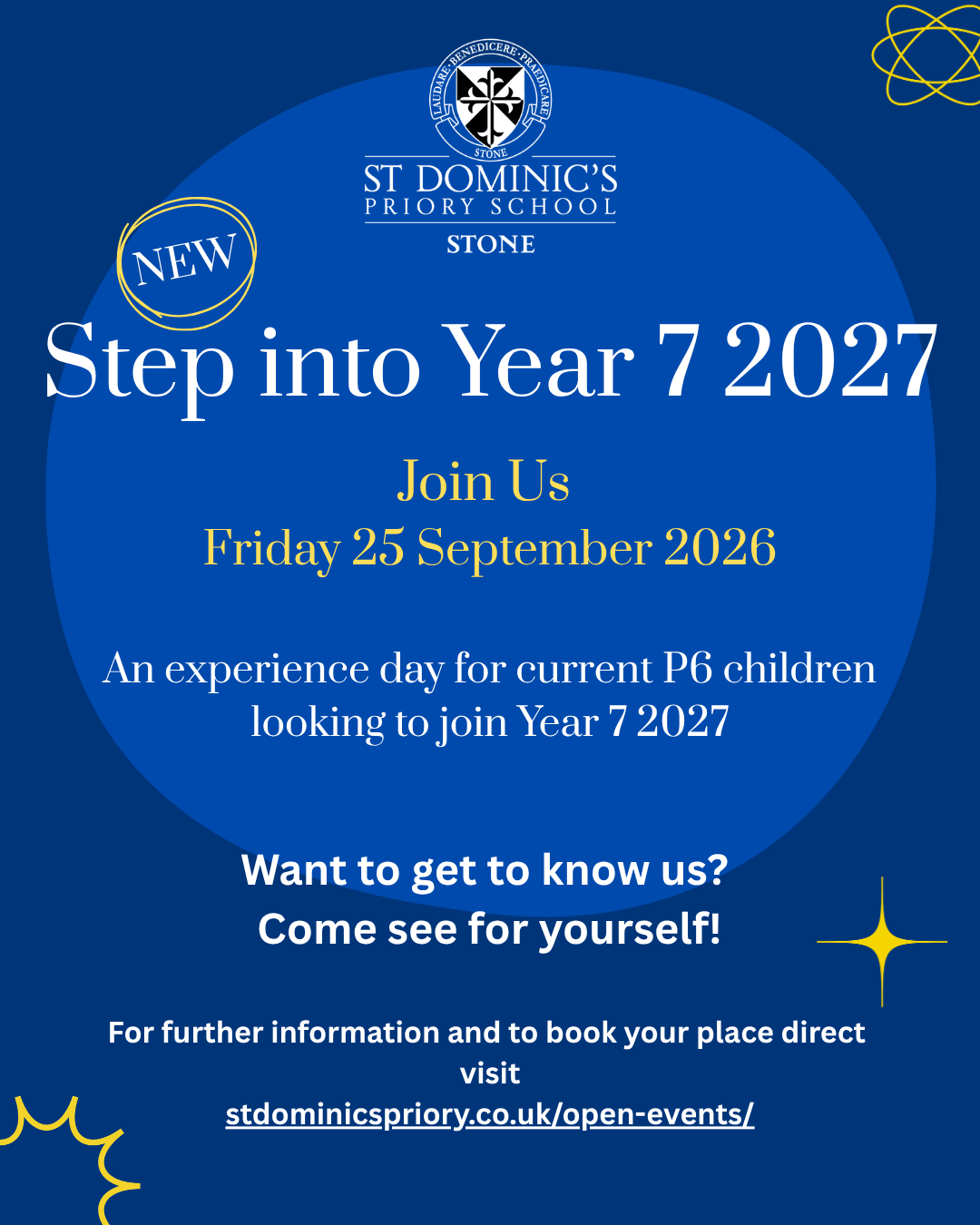 St Dominic's Priory School - Step Into Year 7 2027 Experience Day